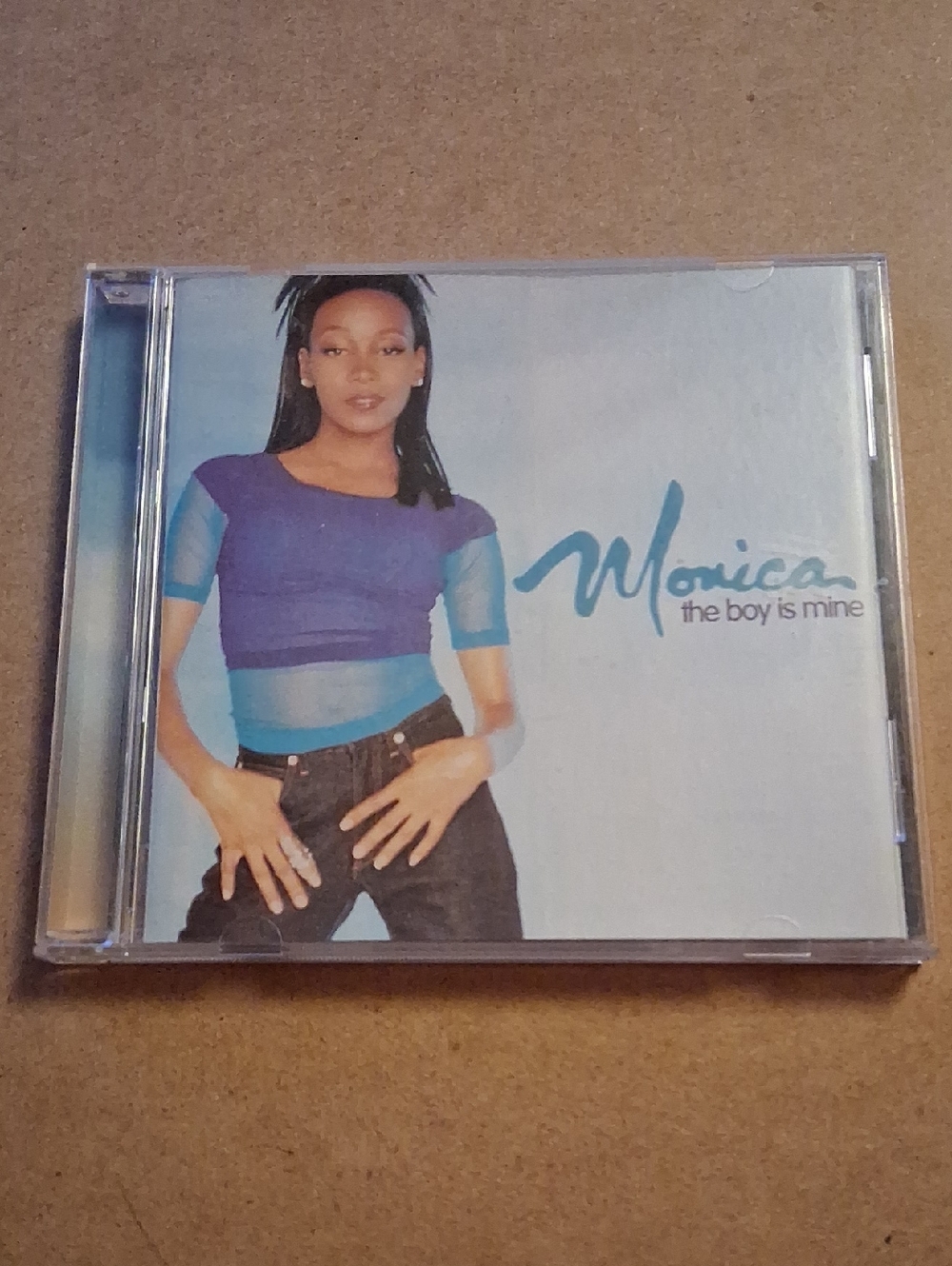 Monica CD Blue Sheer-Panel Crop Top Cover